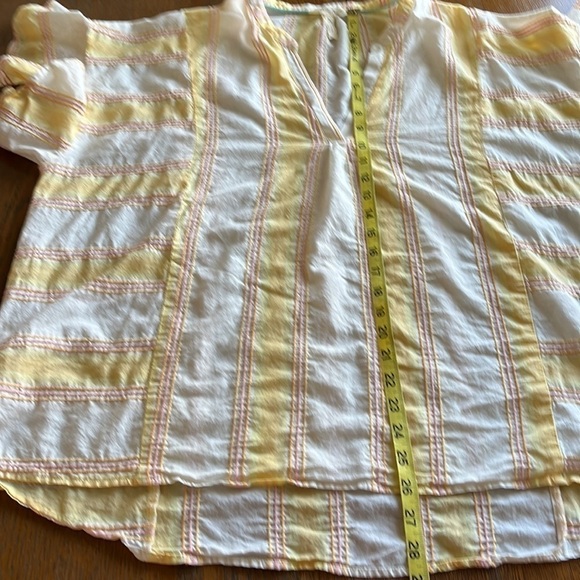 Matilda Jane summer picnic top size XL cotton  flutter sleeves full fit v neck - Picture 9 of 12